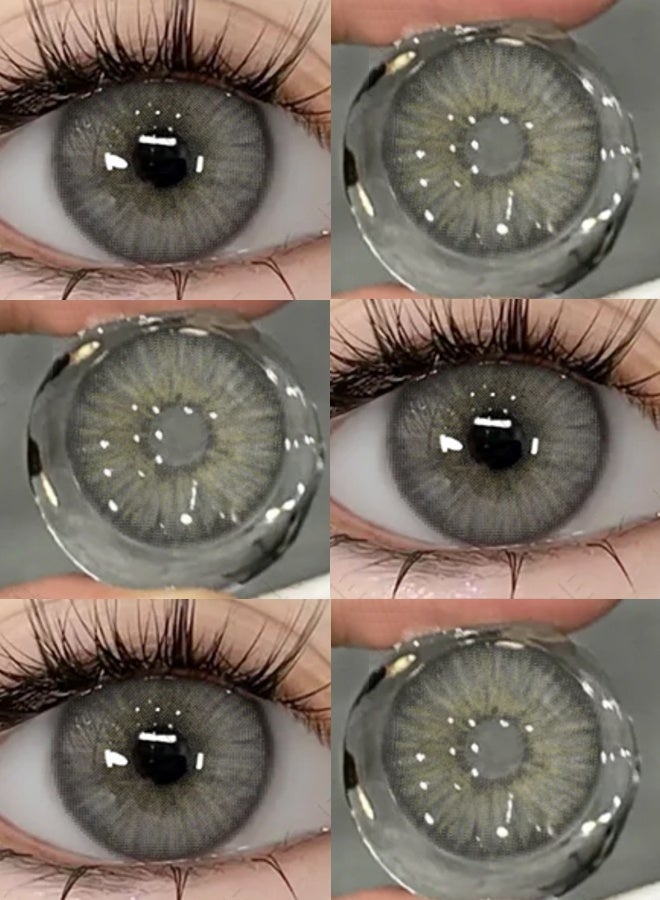 Catchu Look Grey Big Eyes Contact Lenses 14.5mm Colored Makeup Lenses - Image 3